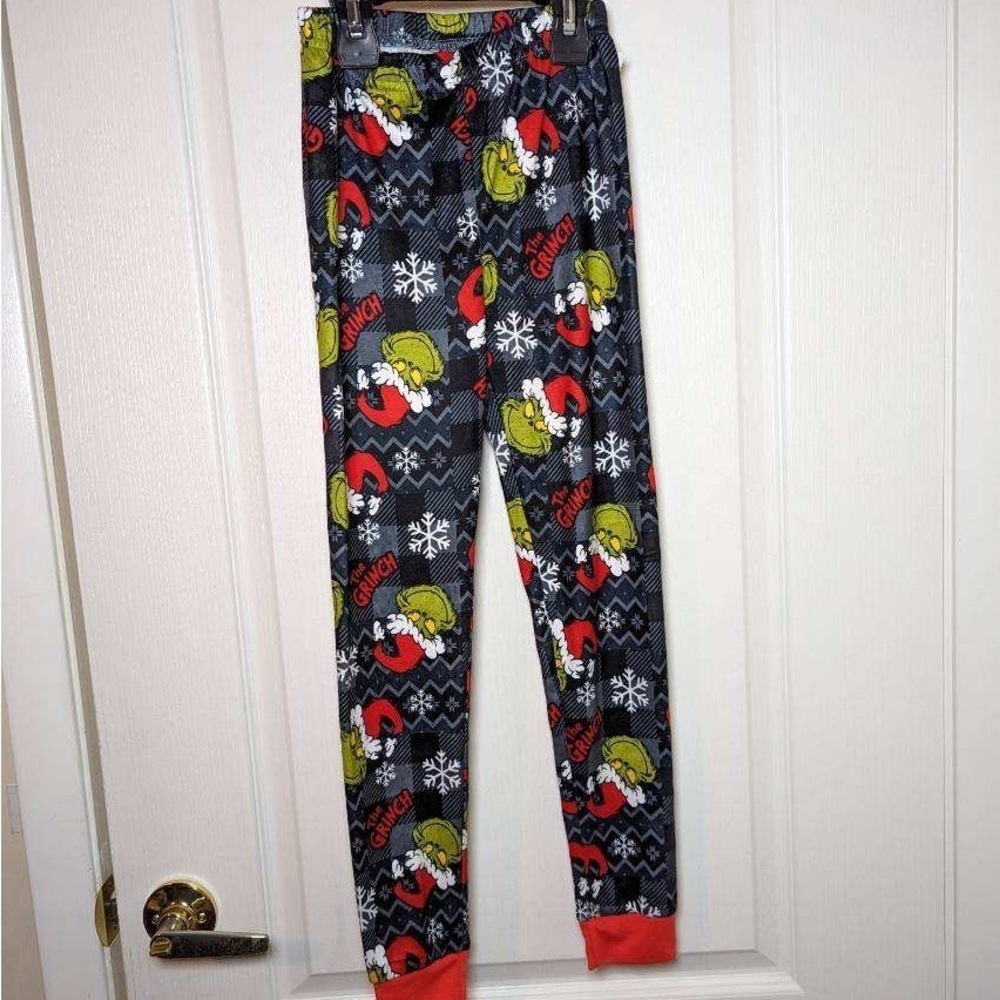 Kids The Grinch pajama bottoms, size 8 Girls Or Boys NEW